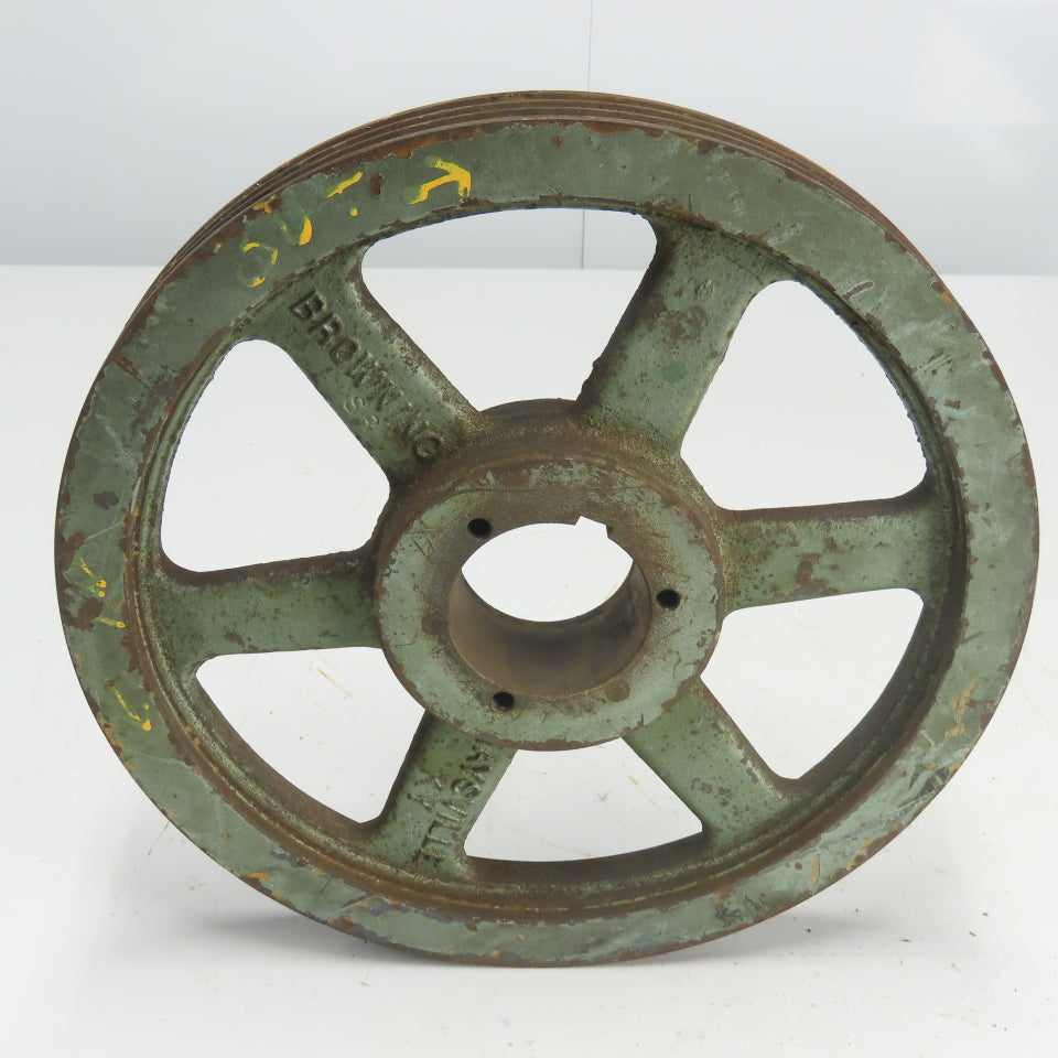 Browning 14" OD x 1-1/2" Wide 3 Groove V-Belt Pulley 2-3/4" Bore