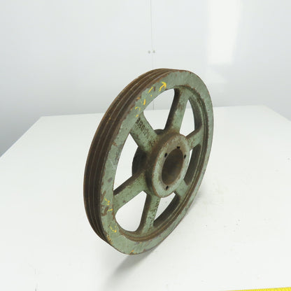 Browning 14" OD x 1-1/2" Wide 3 Groove V-Belt Pulley 2-3/4" Bore
