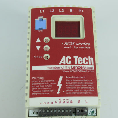 Lenze SM415 AC Tech SCM 1.5HP / 1.1kW Variable Speed Motor Drive 0-400/460V 3PH