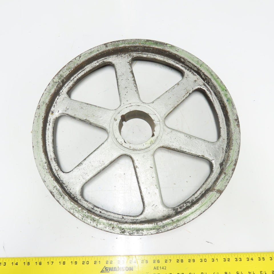 18-3/4" OD x 2-1/2" Wide 3 Groove V-Belt Pulley Tapered Bore