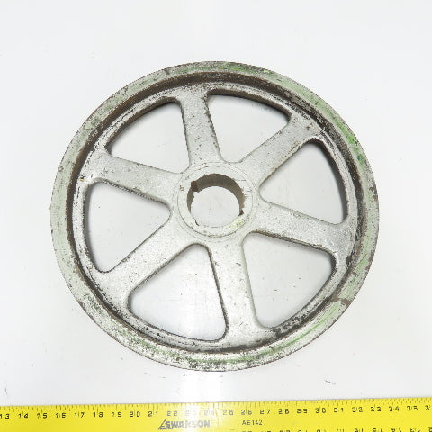 18-3/4" OD x 2-1/2" Wide 3 Groove V-Belt Pulley Tapered Bore