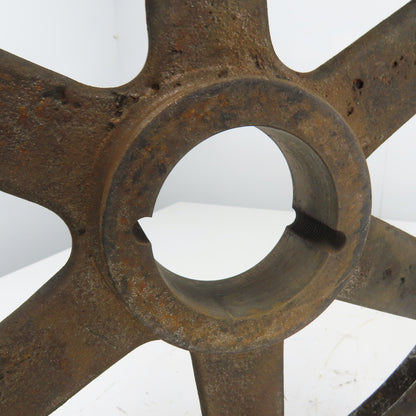 18-3/4" OD x 2-1/2" Wide 3 Groove V-Belt Pulley Tapered Bore