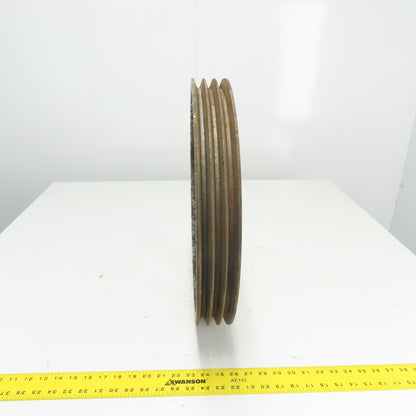 18-3/4" OD x 2-1/2" Wide 3 Groove V-Belt Pulley Tapered Bore