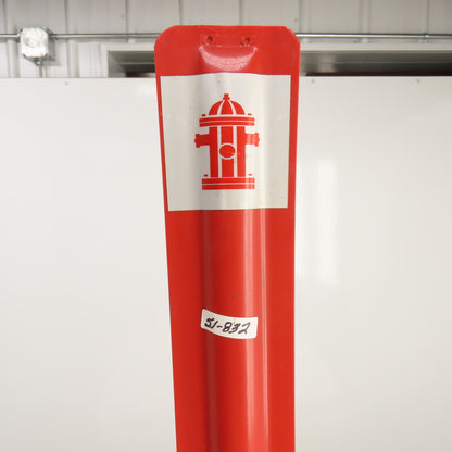 Flexstake FH 800 Series 48" Flexible Red American Fire Hydrant Marker W/ Anchor