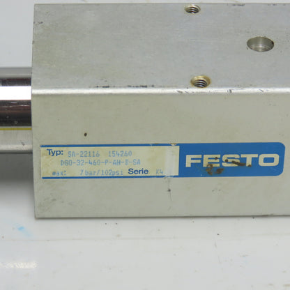 Festo DG0-32-460-P-AH-B-SA Pneumatic Linear Actuator 32mm Bore 450mm Stroke