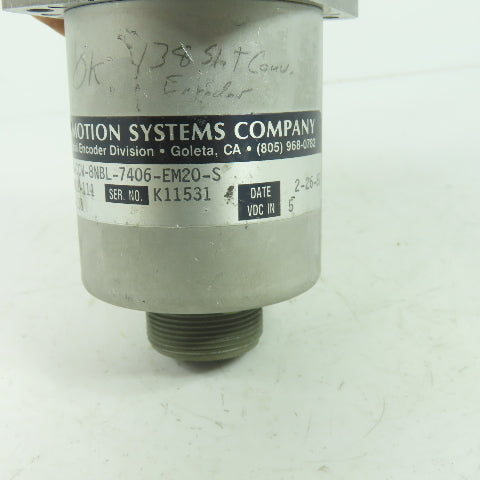 BEI 924-01012-111 Optical Encoder 3/8" Shaft