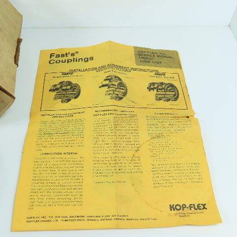 Kop-Flex Fast's Size 2 BAL TO. MD. BS. Gear Coupling Hub