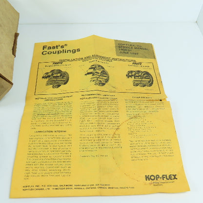 Kop-Flex Fast's Size 2 BAL TO. MD. BS. Gear Coupling Hub