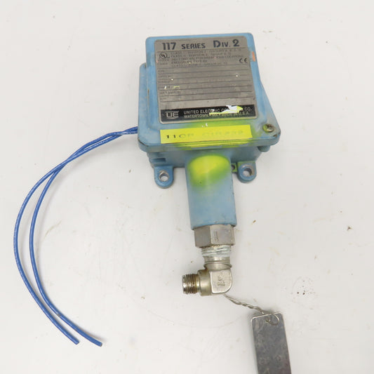 United Electric H117-193 20-500PSI Hazardous Location Pressure Switch 250VAC