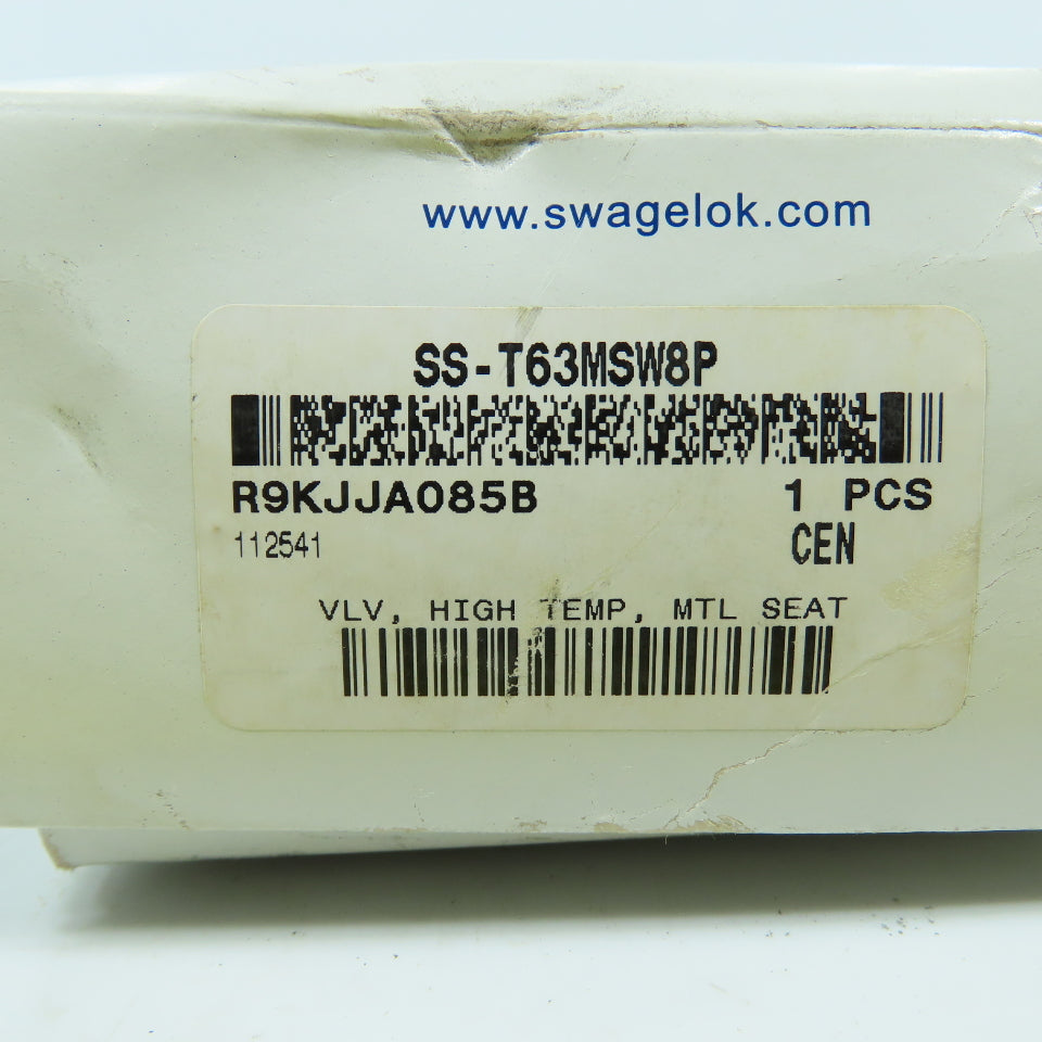 Swagelok SS-T63MSW8P Stainless 60 Series Thermal Service Butt Weld Ball Valve