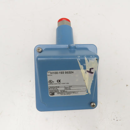 United Electric H100-193 95324 20-500PSI 480V Pressure Switch 2500PSI Proof