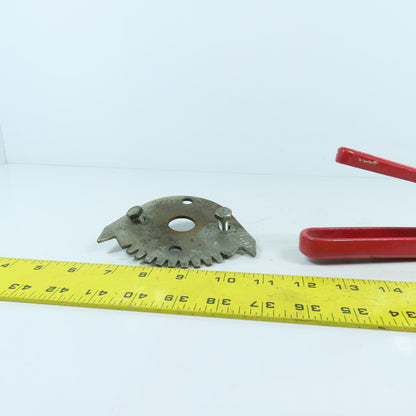 Bray 11-3/4" OAL Manual Butterfly Valve Handle W/02-0200-70010-529 Notched Plate