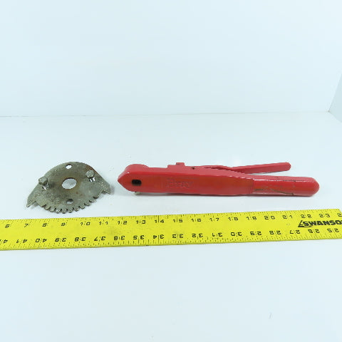 Bray 11-3/4" OAL Manual Butterfly Valve Handle W/02-0200-70010-529 Notched Plate