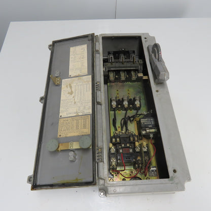 Allen Bradley 712-ASCD24 Ser B 5HP Combination Motor Starter Fusible Disconnect
