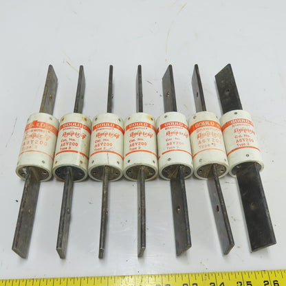 Gould A6Y200 Type 3 200A 600V Fuse Lot Of 7