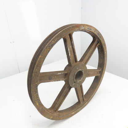 Browning 2TB184 18-3/4" OD x 1-3/4" Wide 2 Groove V-Belt Pulley 2-3/16" Bore