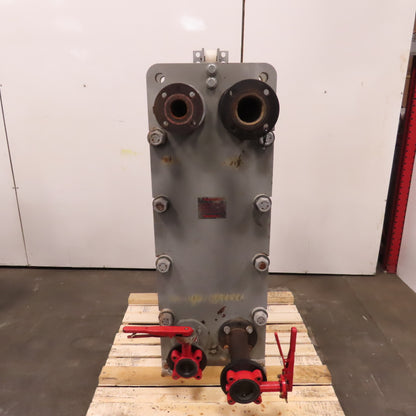 Bell & Gossett Plate Heat Exchanger 150PSI 302° F W/ 2 Valves