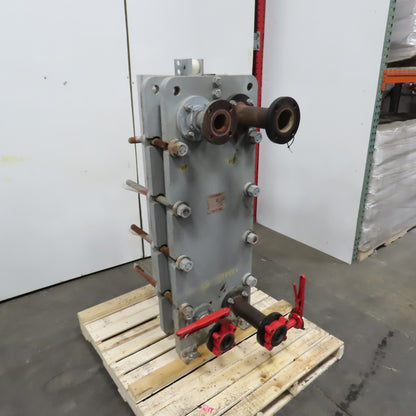 Bell & Gossett Plate Heat Exchanger 150PSI 302° F W/ 2 Valves