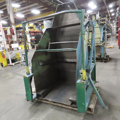 Custom Made 37" X 48 Deep Hydraulic Box Crate Bulk Material Tote Dumper 3PH