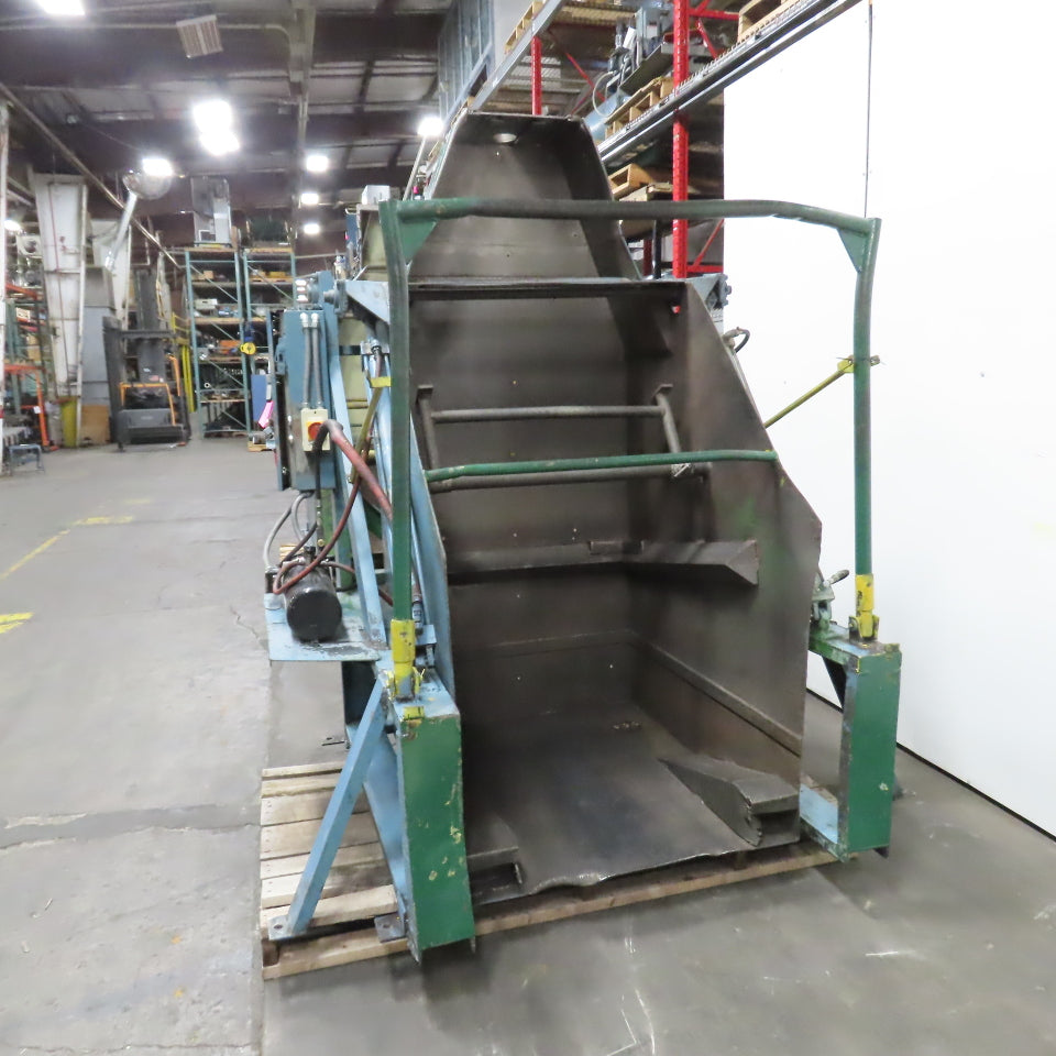 Custom Made 37" X 48 Deep Hydraulic Box Crate Bulk Material Tote Dumper 3PH