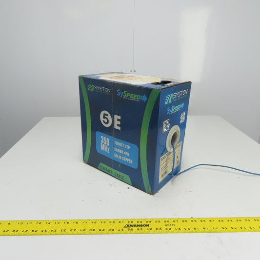 Syston Cable Technology 1007-PB-BL-1000 Cat 5E CMR Blue Copper 17LBS 24AWG