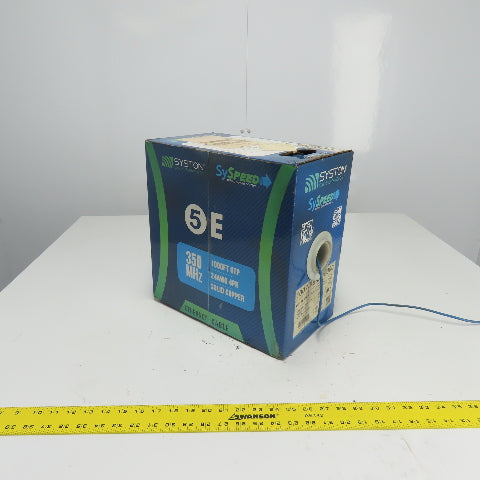Syston Cable Technology 1007-PB-BL-1000 Cat 5E CMR Blue Copper 17LBS 24AWG