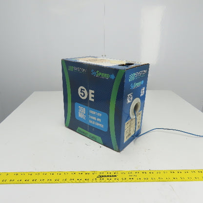Syston Cable Technology 1007-PB-BL-1000 Cat 5E CMR Blue Copper 17LBS 24AWG