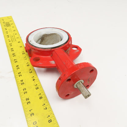 Bray 3" Wafer Mount Butterfly Valve PTFE Lined