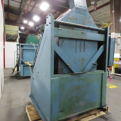 Custom Made 34.5" X 48 Deep Hydraulic Box Crate Bulk Material Tote Dumper 3PH
