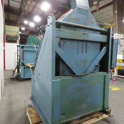Custom Made 34.5" X 48 Deep Hydraulic Box Crate Bulk Material Tote Dumper 3PH
