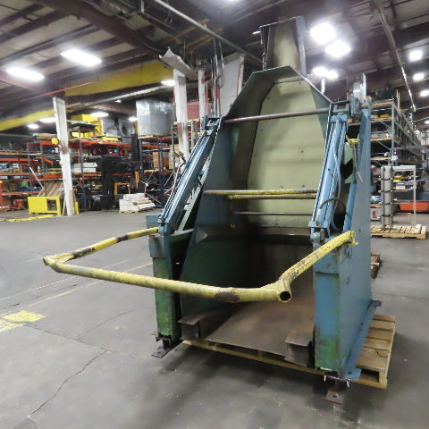 Custom Made 34.5" X 48 Deep Hydraulic Box Crate Bulk Material Tote Dumper 3PH