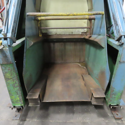 Custom Made 34.5" X 48 Deep Hydraulic Box Crate Bulk Material Tote Dumper 3PH
