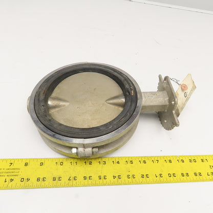 ABZ 6" Stainless Steel Wafer Butterfly Valve FDA Buna Seat