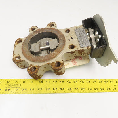 Flowserve 4-BX2-L3811A1V0NZ 4" Class 300 Lug Mount Butterfly Valve
