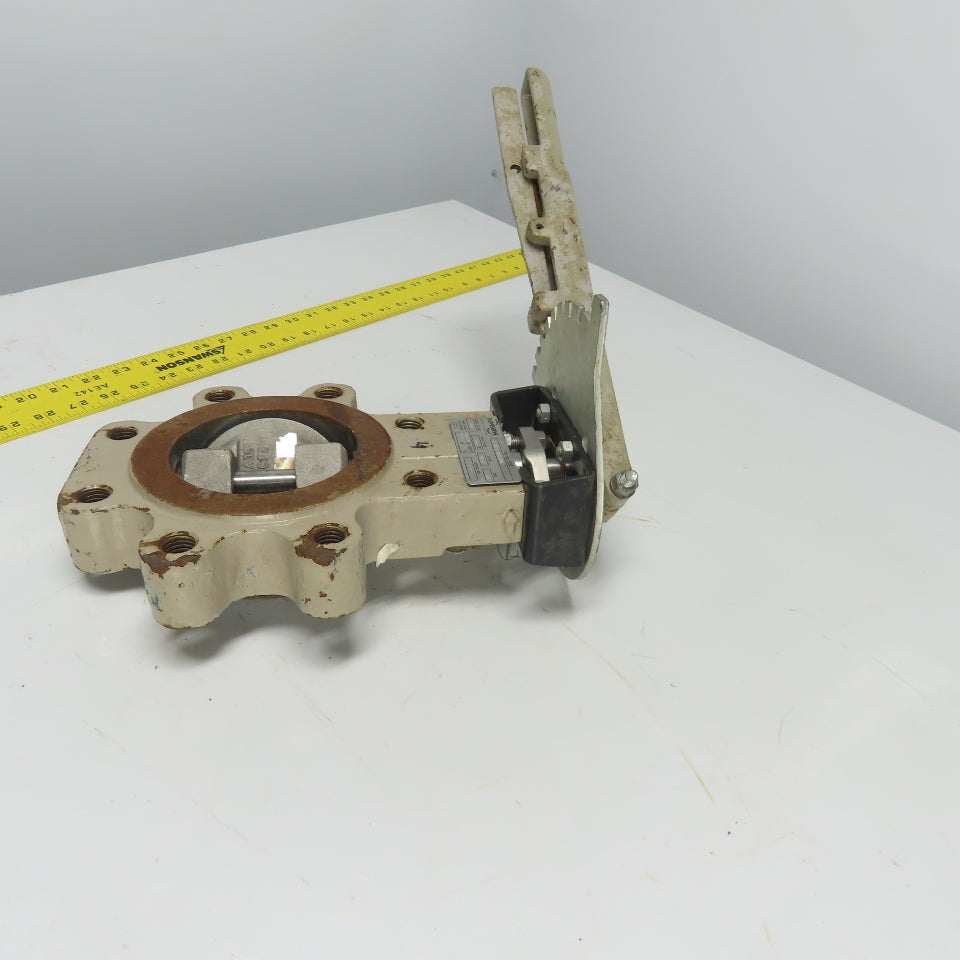 Flowserve 4-BX2-L3811A1V0NZ BX2 4" Butterfly Valve ASME 300 Stem H450 Disk D4