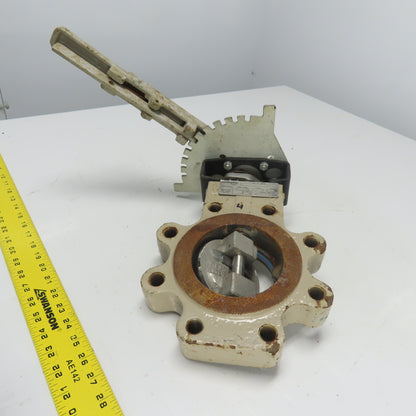 Flowserve 4-BX2-L3811A1V0NZ BX2 4" Butterfly Valve ASME 300 Stem H450 Disk D4