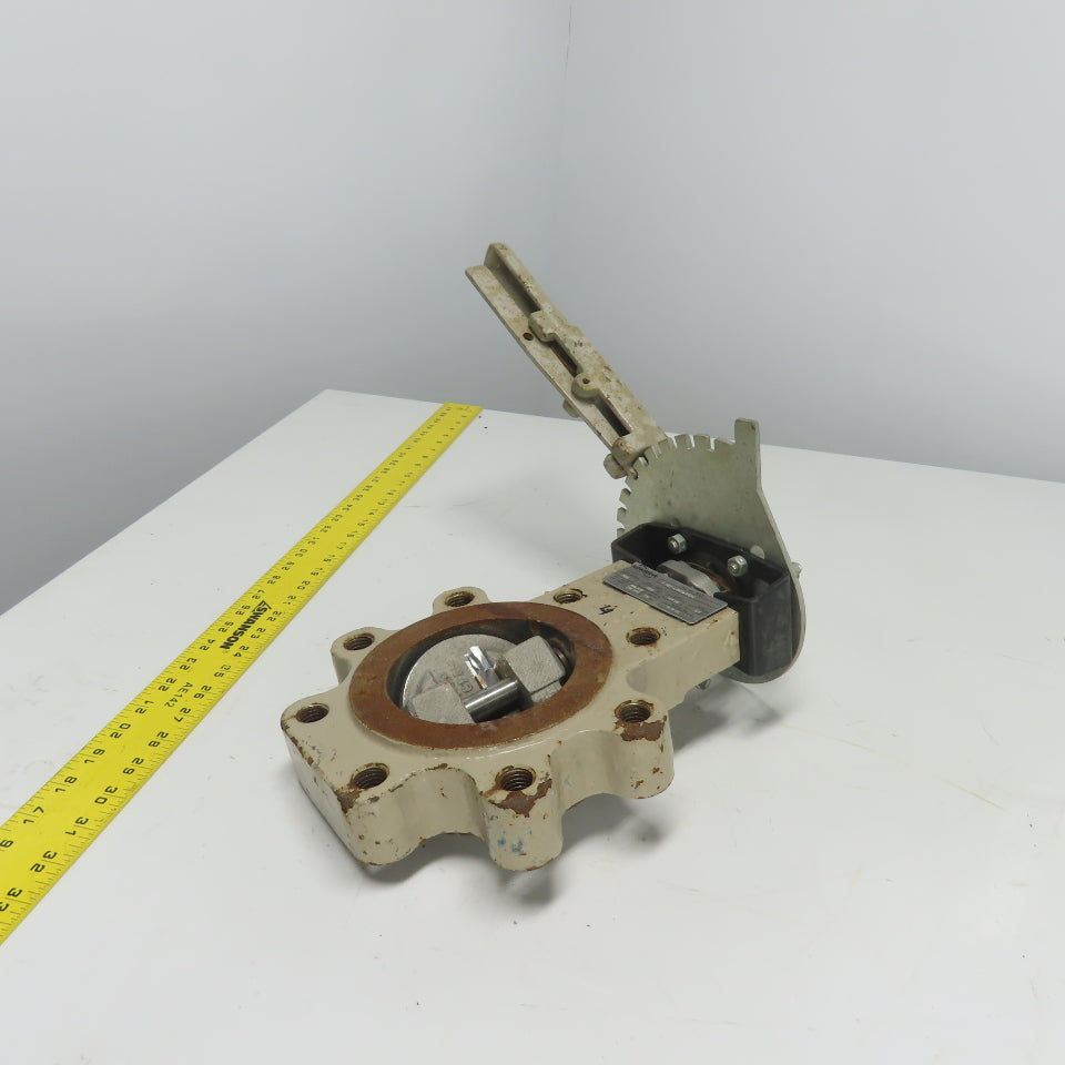 Flowserve 4-BX2-L3811A1V0NZ BX2 4" Butterfly Valve ASME 300 Stem H450 Disk D4