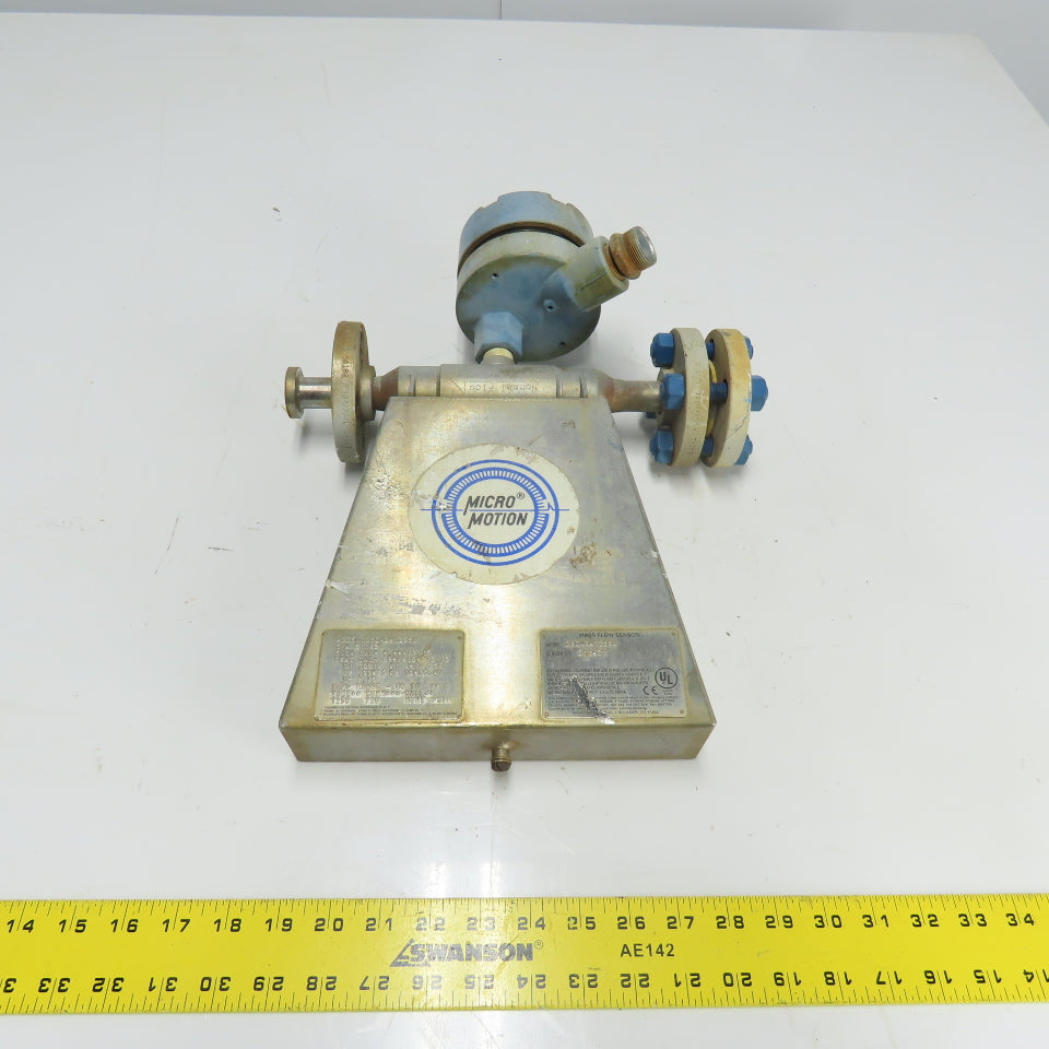 Micro motion DS040H125SU Mass Flow Sensor 1250PSIG Tube -240 To 177°C