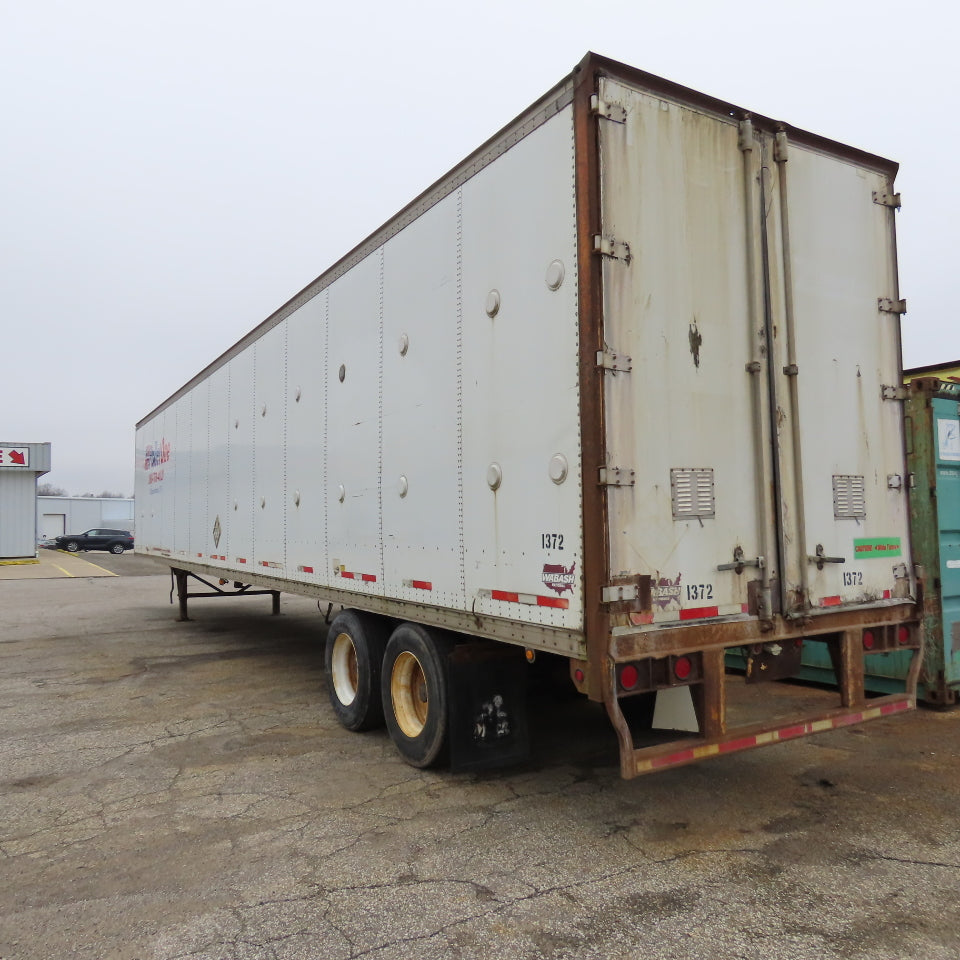Wabash 1998 53' Tandem Axle Semi Trailer Van Storage 101"W x 110" Tall
