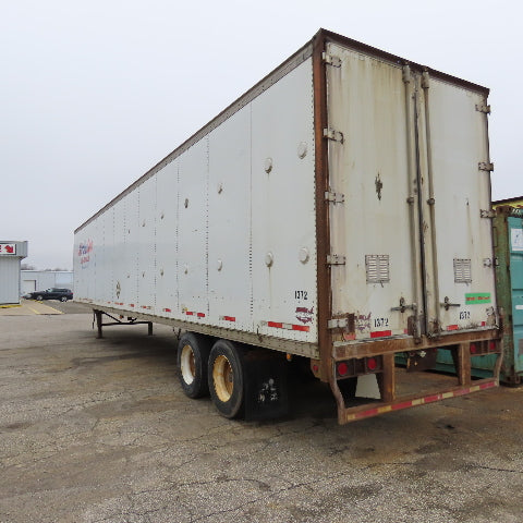 Wabash 1998 53' Tandem Axle Semi Trailer Van Storage 101"W x 110" Tall