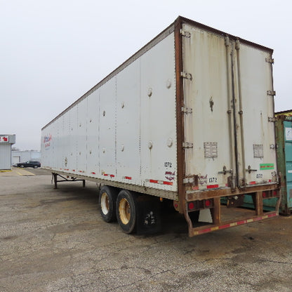 Wabash 1998 53' Tandem Axle Semi Trailer Van Storage 101"W x 110" Tall