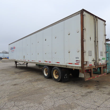 Wabash 1998 53' Tandem Axle Semi Trailer Van Storage 101"W x 110" Tall