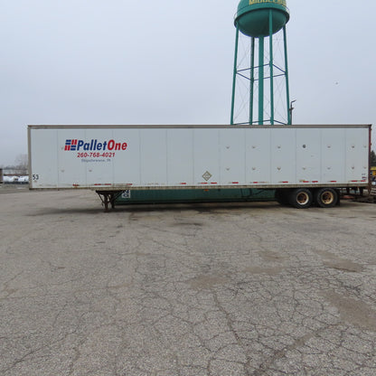 Wabash 1998 53' Tandem Axle Semi Trailer Van Storage 101"W x 110" Tall