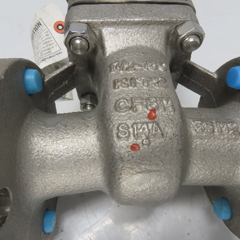 Kitz 150UMAM 1-1/2" Class 150 Stainless Gate Valve CF8M 170PSIG Stem 316