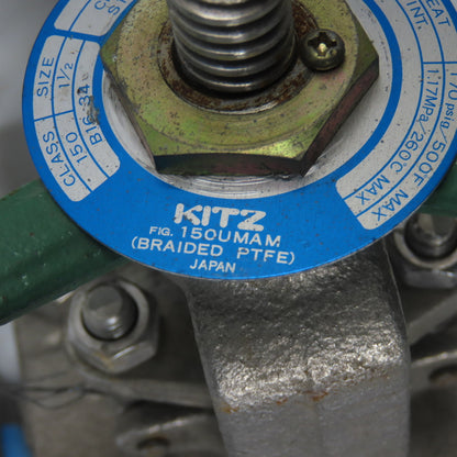 Kitz 150UMAM 1-1/2" Class 150 Stainless Gate Valve CF8M 170PSIG Stem 316