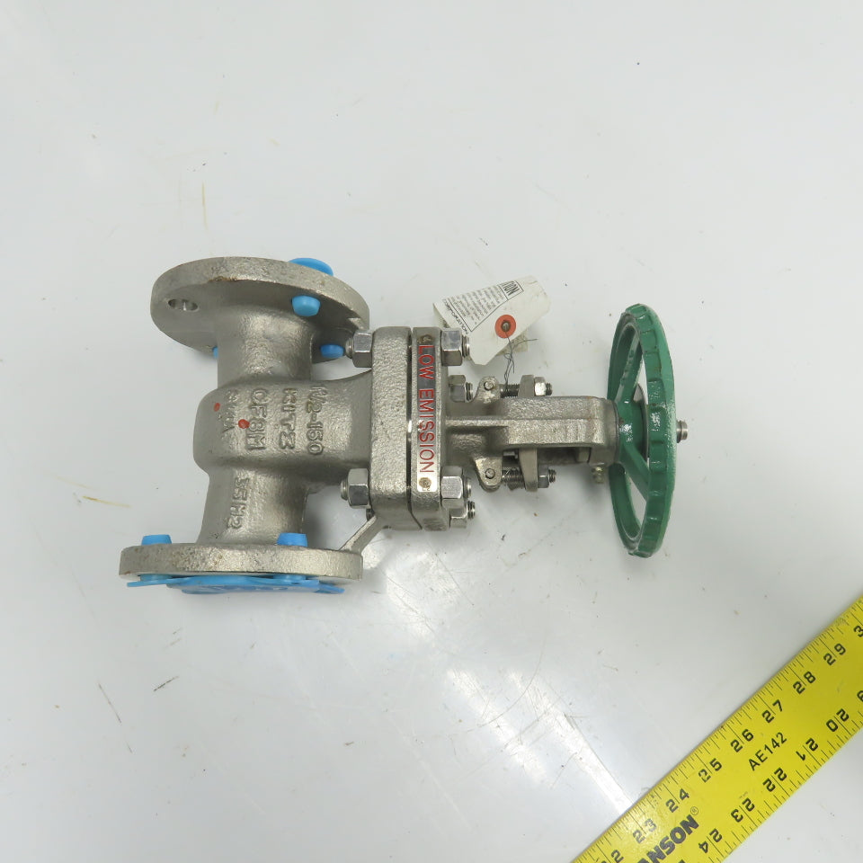 Kitz 150UMAM 1-1/2" Class 150 Stainless Gate Valve CF8M 170PSIG Stem 316