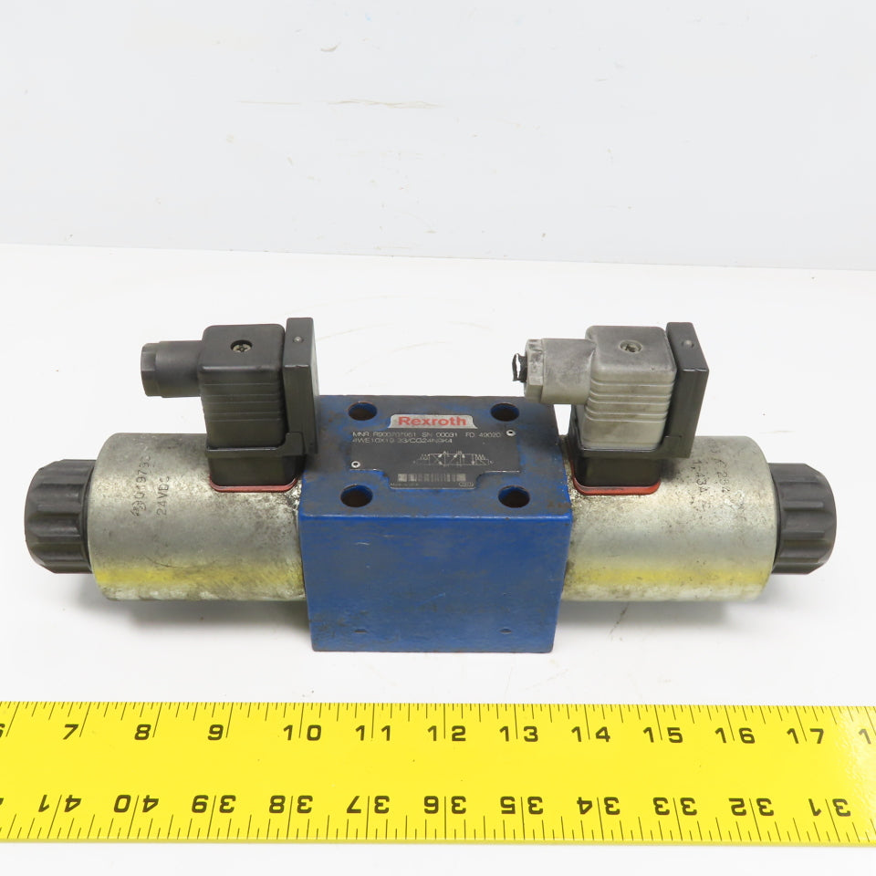 Rexroth MNR R900707951 Double Acting Directional Hydraulic Valve 24V Coils