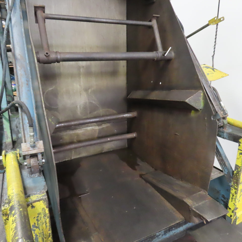 Custom Made 35.5" x 42 Deep Hydraulic Box Crate Bulk Material Tote Dumper 3PH