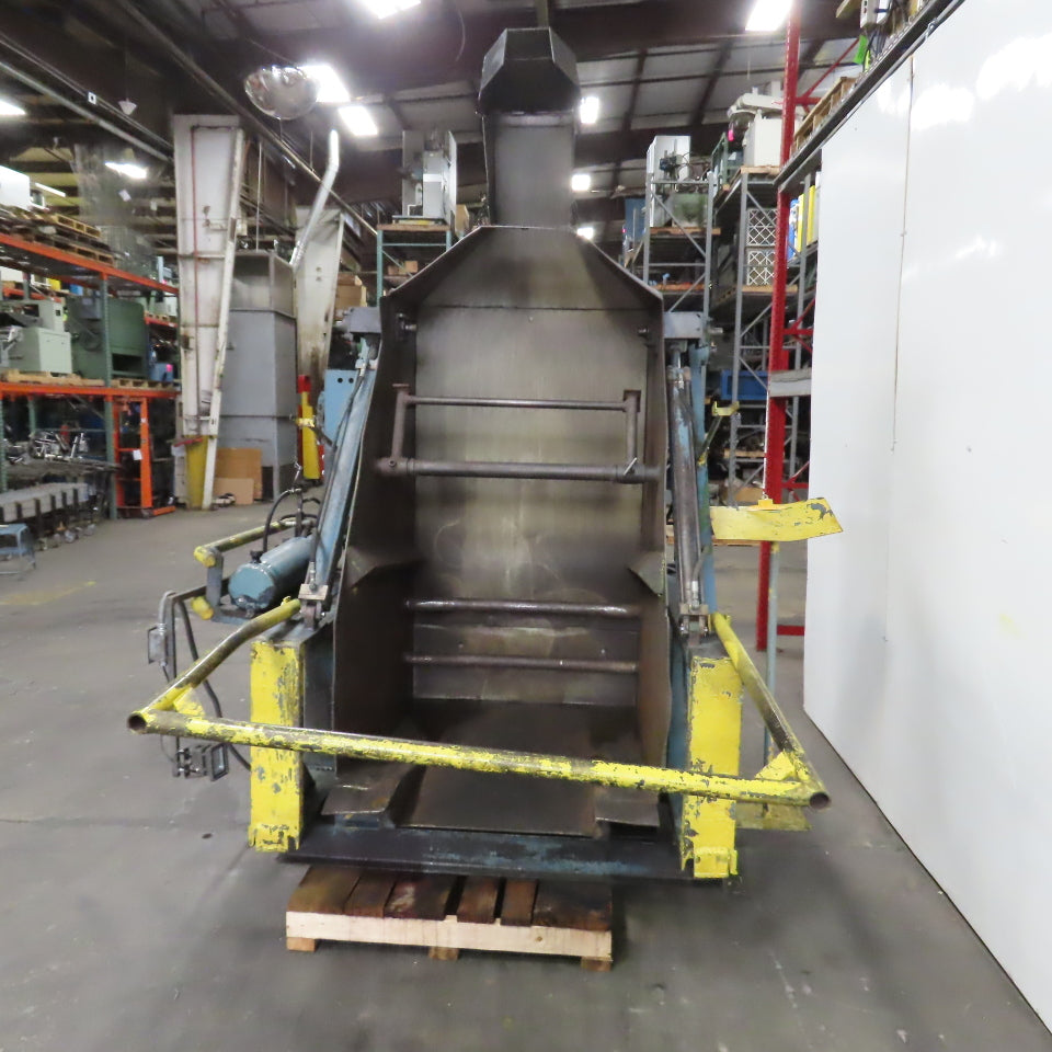 Custom Made 35.5" x 42 Deep Hydraulic Box Crate Bulk Material Tote Dumper 3PH