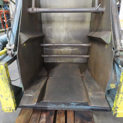 Custom Made 35.5" x 42 Deep Hydraulic Box Crate Bulk Material Tote Dumper 3PH